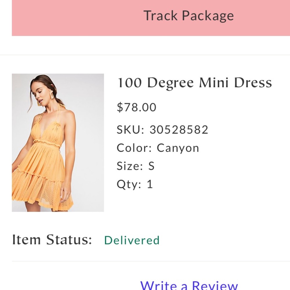Free People 100 Degrees Mini Dress in Canyon